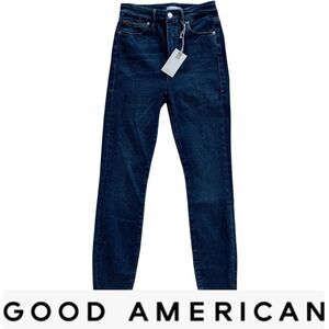 GOOD AMERICAN Good Waist Skinny Crop Jeans!